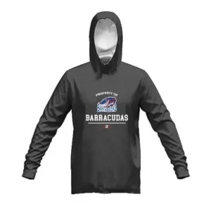 BDC Barracudas Stock Cotton Fleece Hoodie Dark Marle Grey