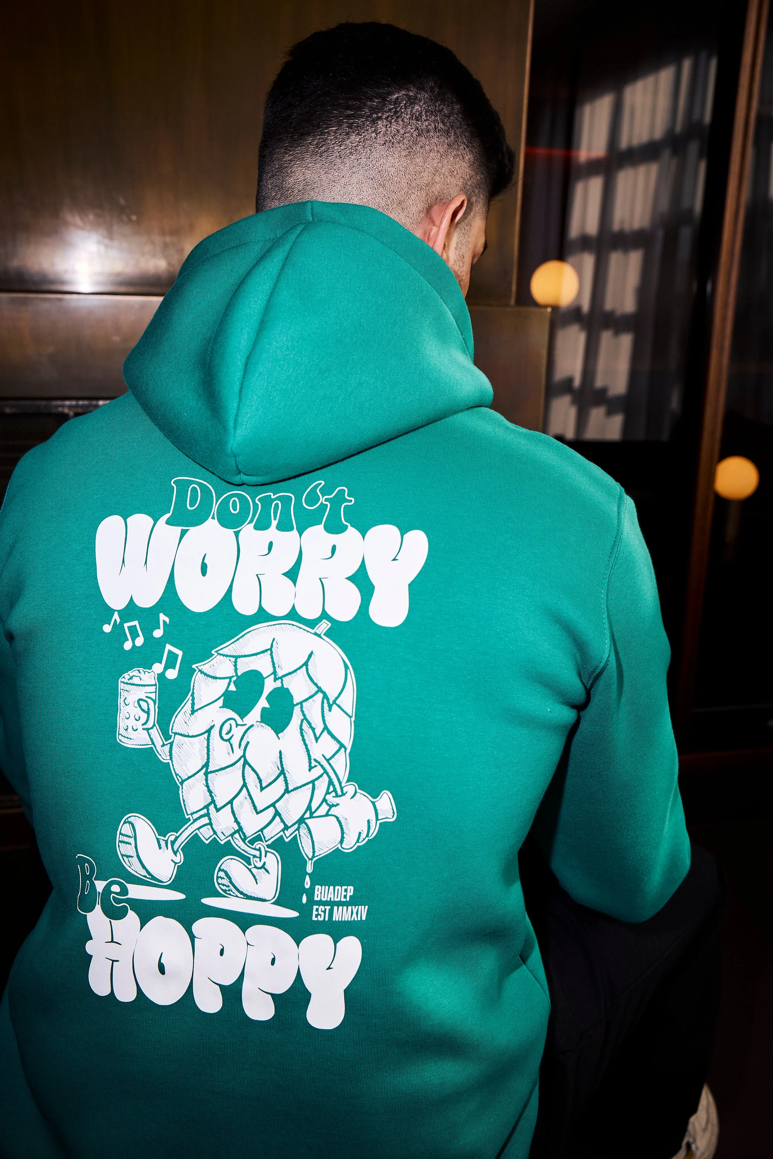 Be Hoppy Hoodie grün
