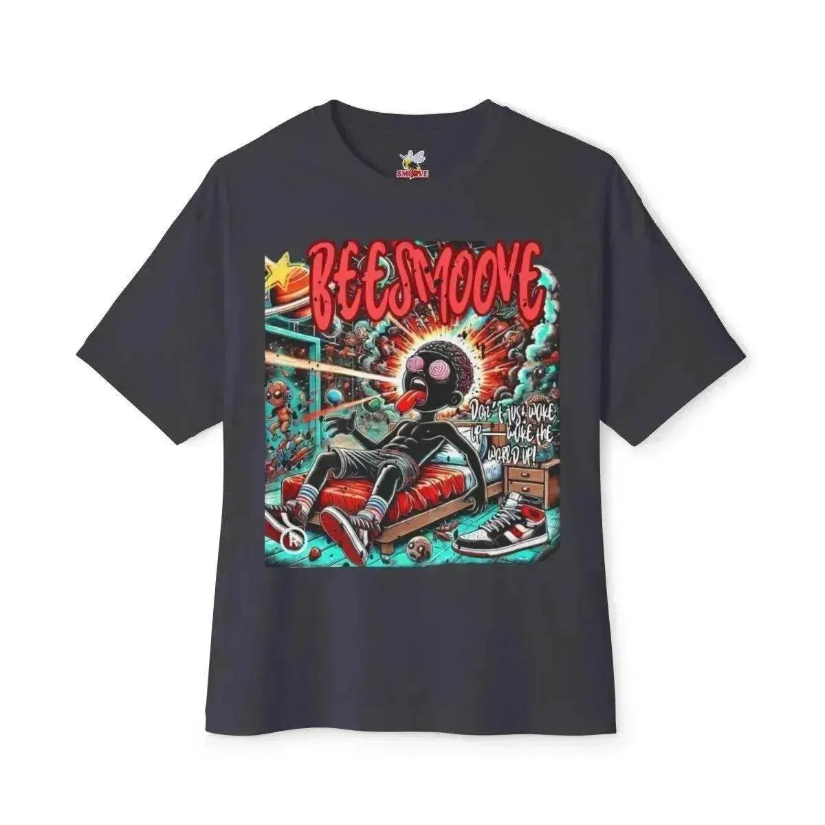 Beesmoove why think the ordinary when your mind is limitless Oversized Boxy Tee