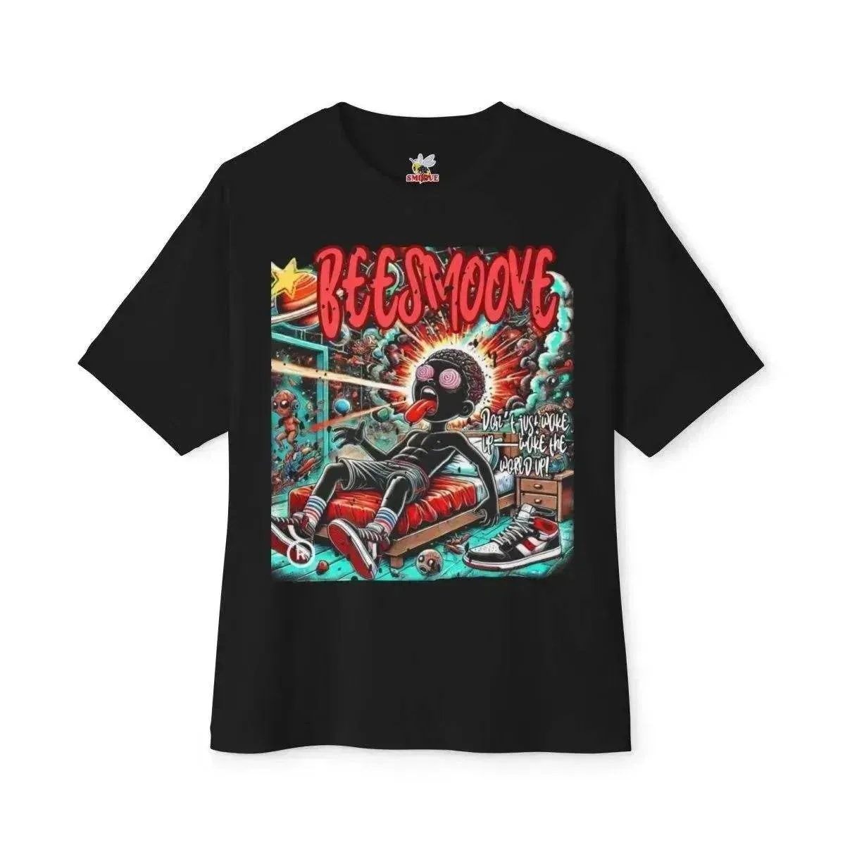 Beesmoove why think the ordinary when your mind is limitless Oversized Boxy Tee