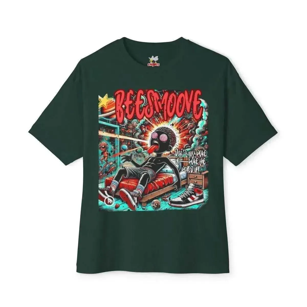Beesmoove why think the ordinary when your mind is limitless Oversized Boxy Tee
