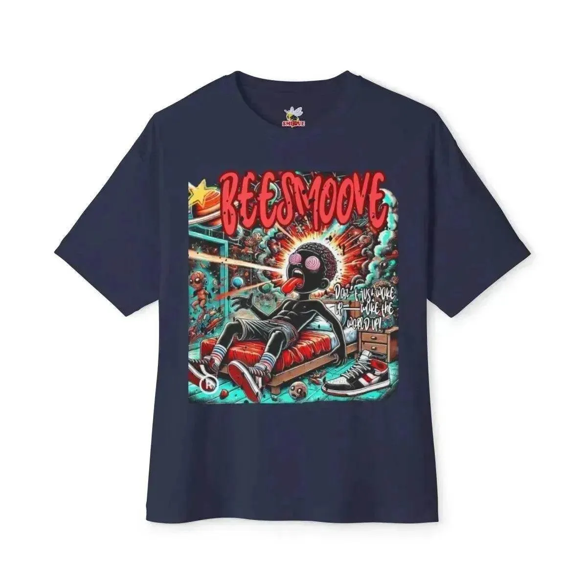 Beesmoove why think the ordinary when your mind is limitless Oversized Boxy Tee