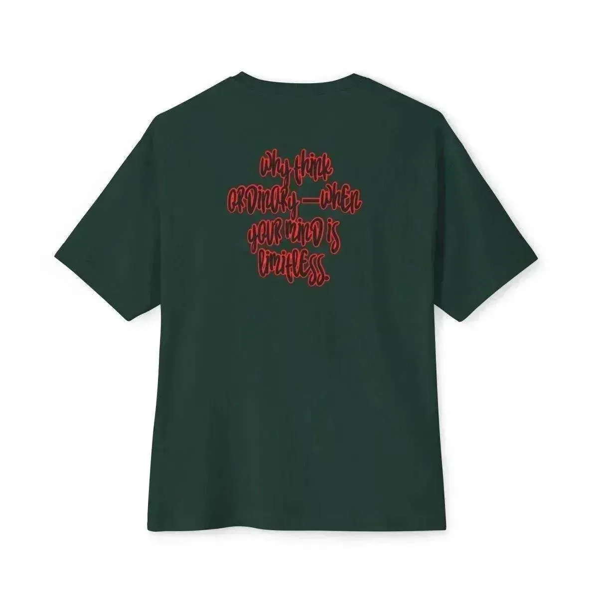 Beesmoove why think the ordinary when your mind is limitless Oversized Boxy Tee
