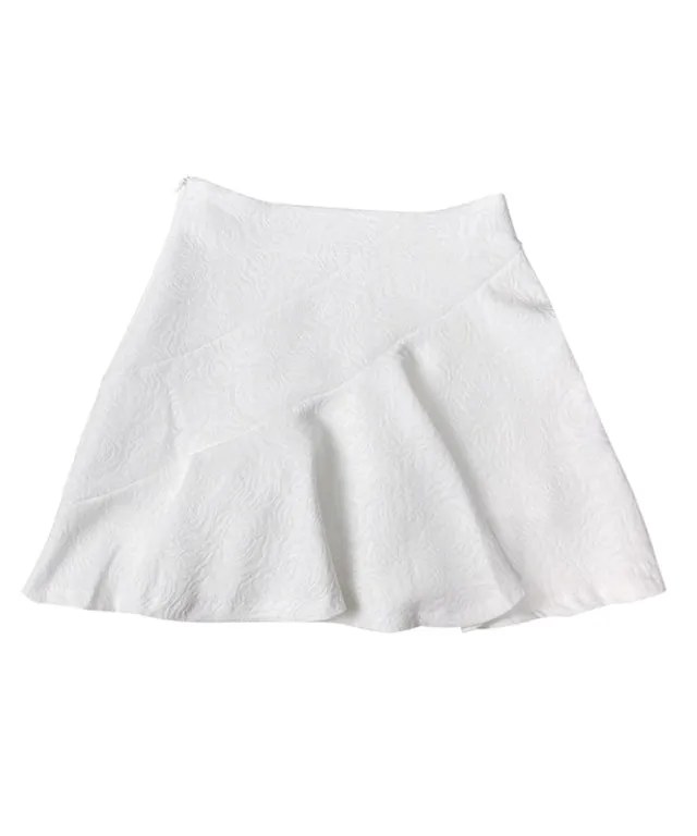 BENECIA 12 Rose Jacquard Culotte - White