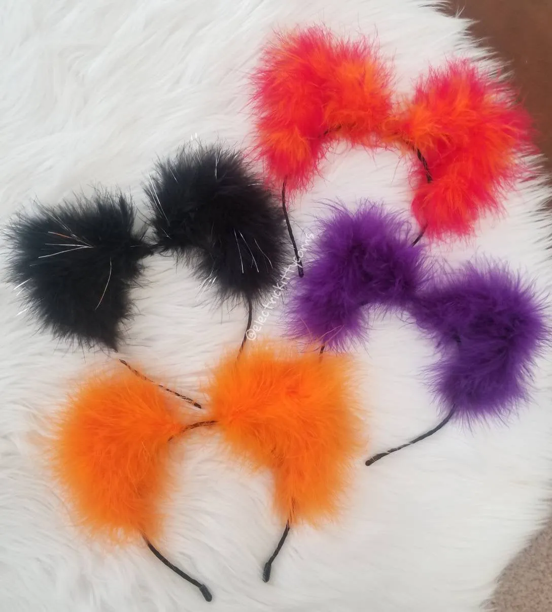 Bewitched Purple Fluff Kittycorn Ears