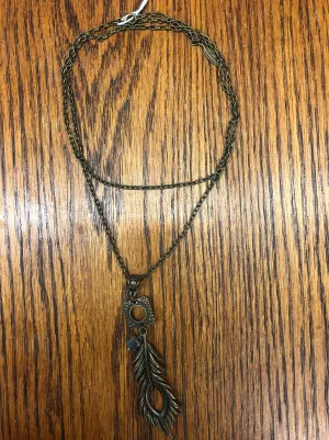 BGGemstoneNecklace Necklace - Gemstone/Leaf/Feather/Arrow