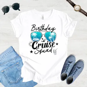 Birthday Cruise Squad Tee