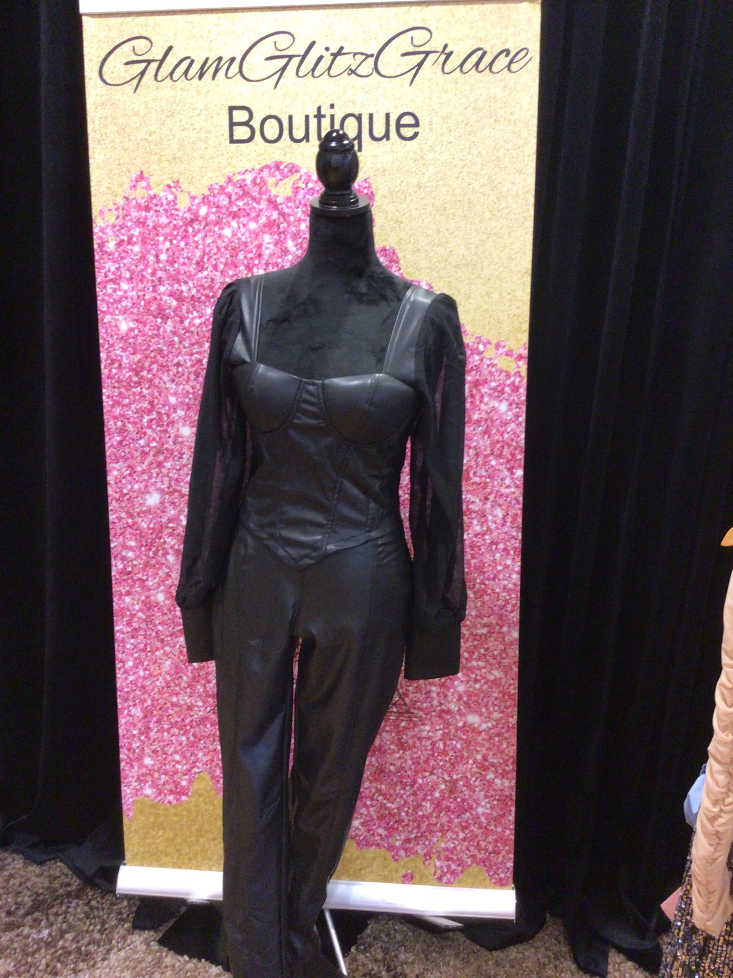 Black Fitted Spandex Pants