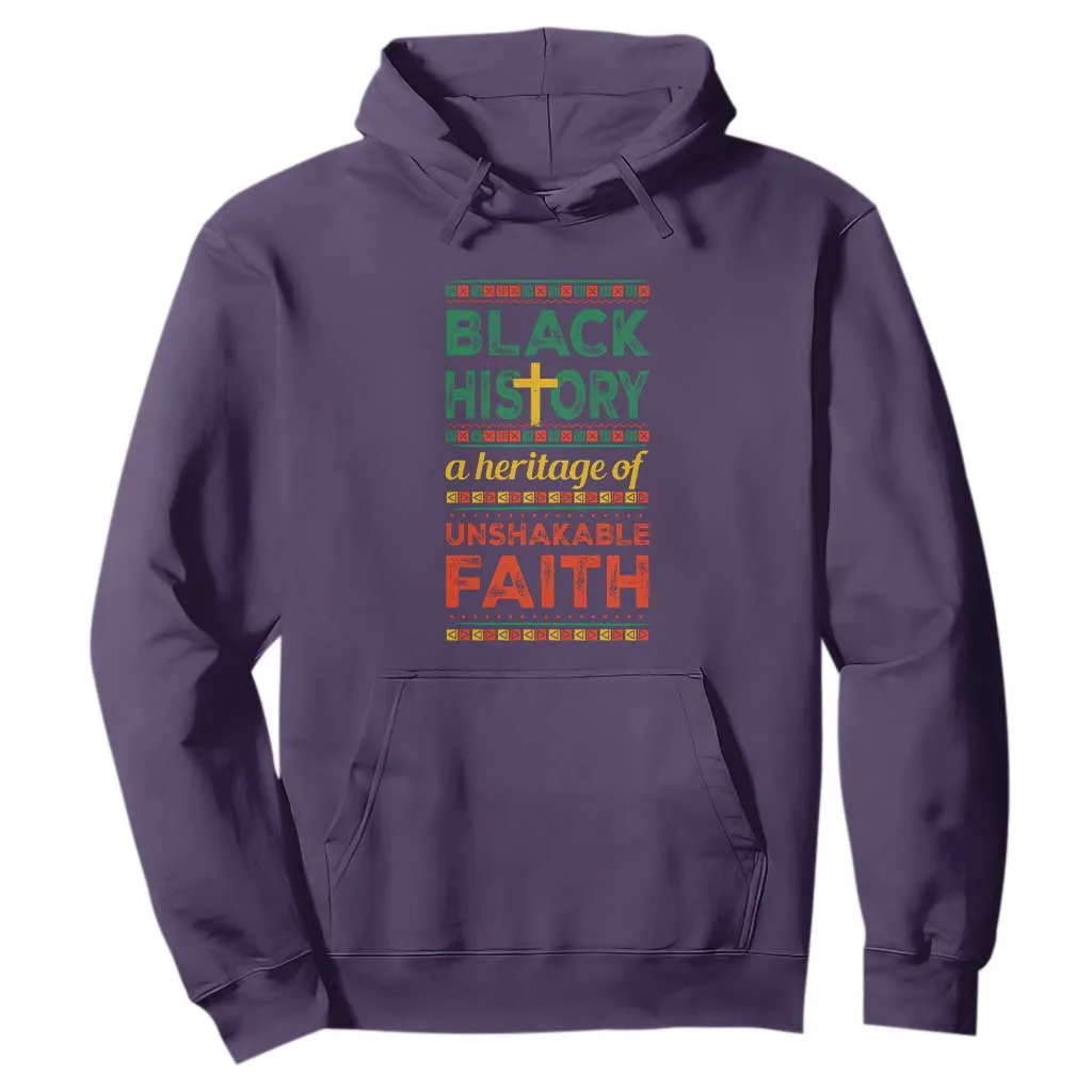 Black History Month Hoodie A Heritage Of Unshakeable Faith Christian BLM Melanin Pride TS09