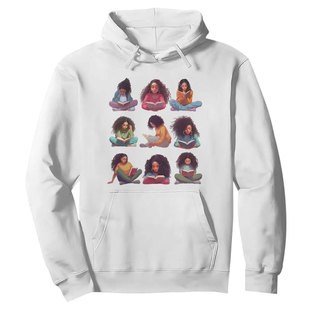 Black History Month Hoodie Reading Book African Smart Melanin Women Girls TS09