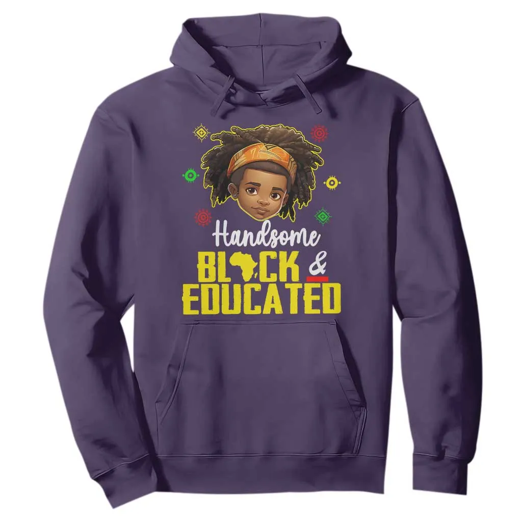 Black Pride Hoodie Handsome Black And Educated I Am The Strong African King Boy TS09