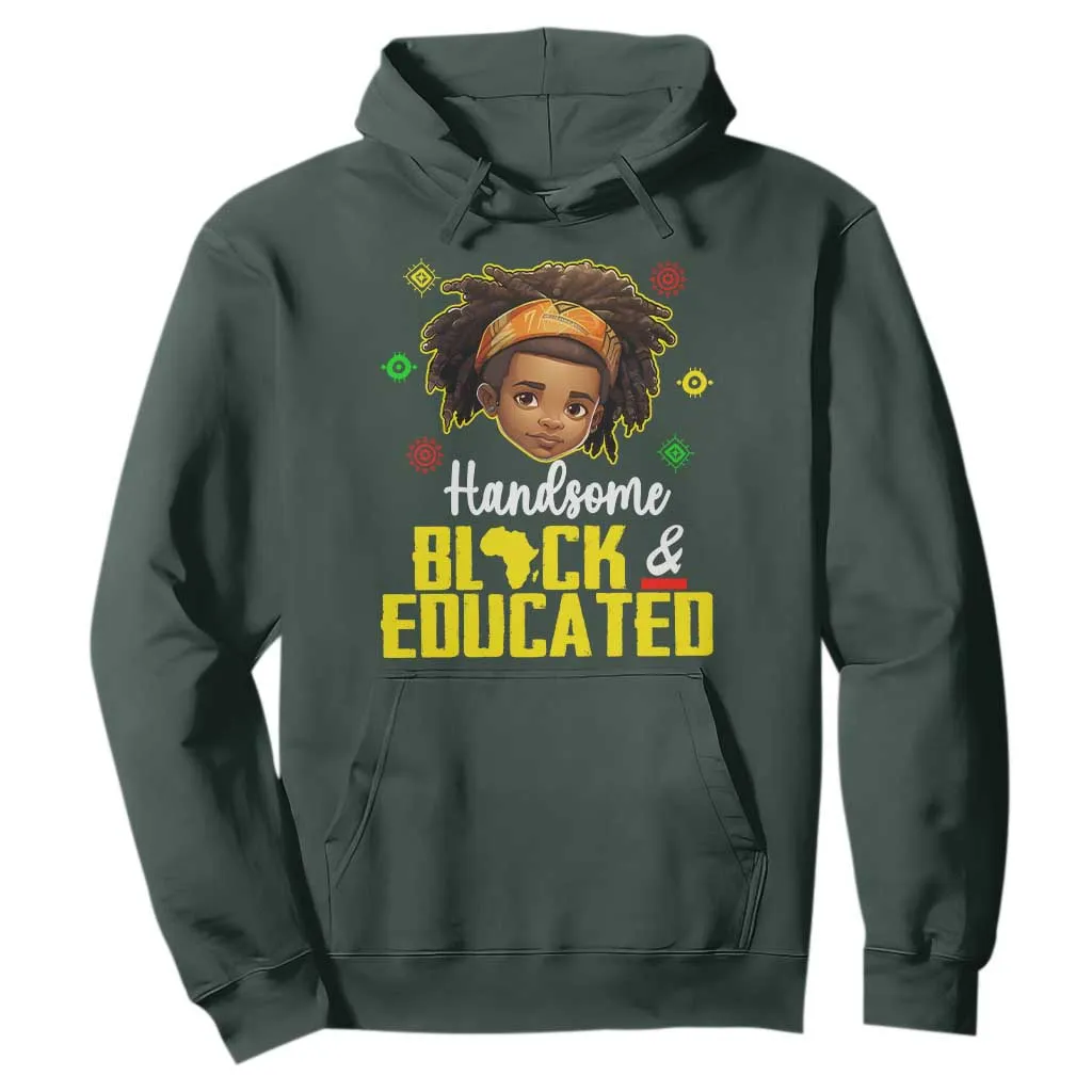 Black Pride Hoodie Handsome Black And Educated I Am The Strong African King Boy TS09