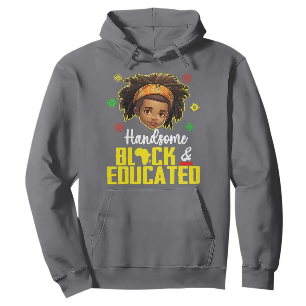Black Pride Hoodie Handsome Black And Educated I Am The Strong African King Boy TS09