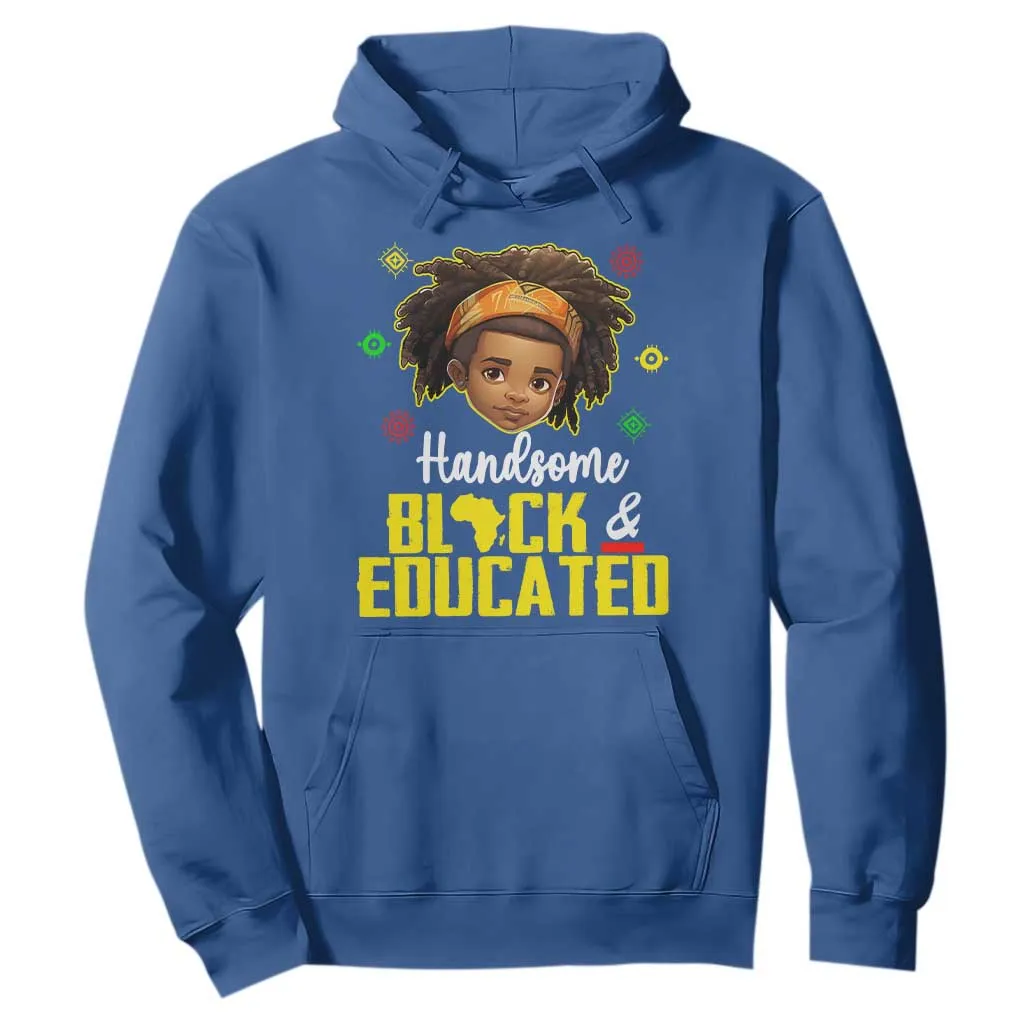 Black Pride Hoodie Handsome Black And Educated I Am The Strong African King Boy TS09