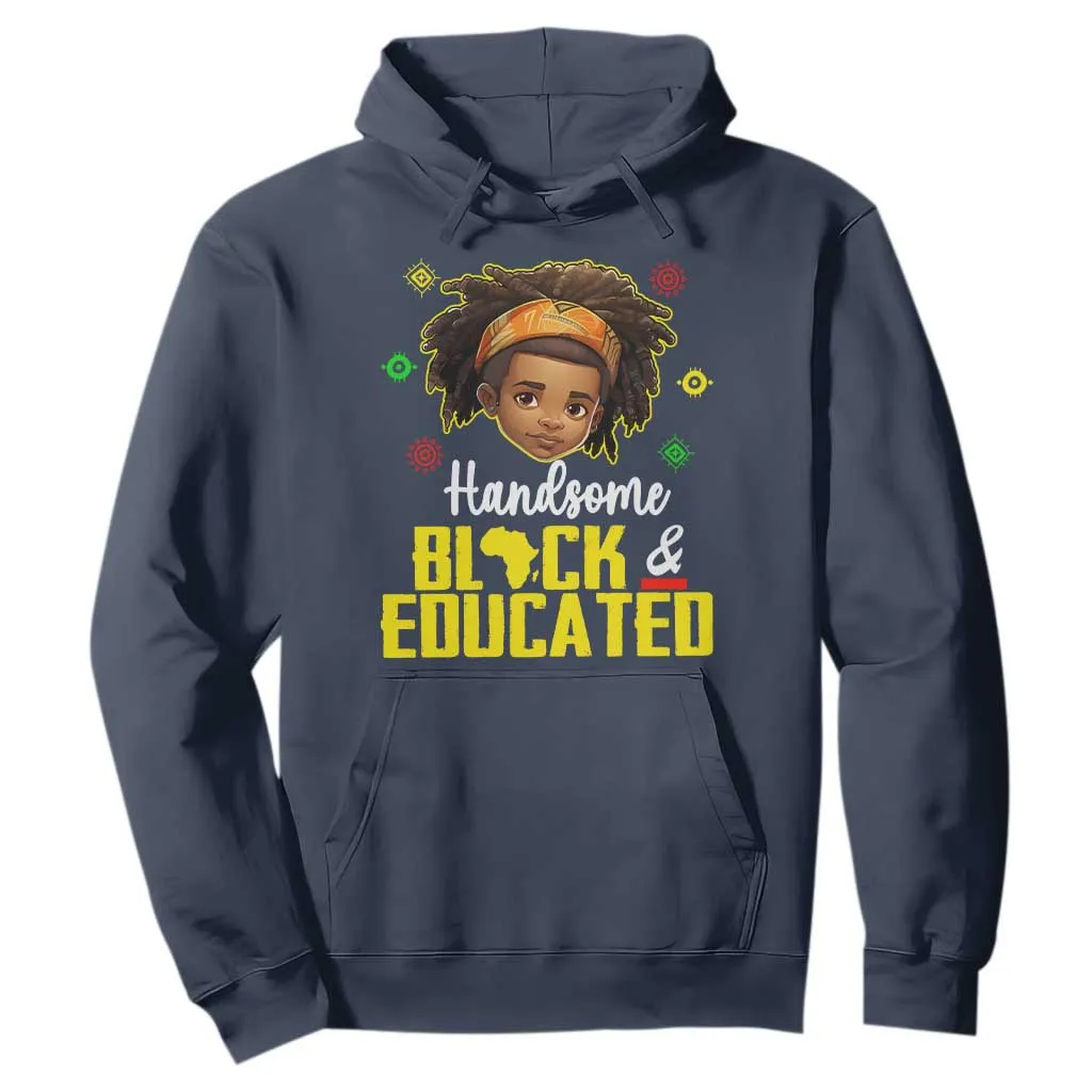 Black Pride Hoodie Handsome Black And Educated I Am The Strong African King Boy TS09