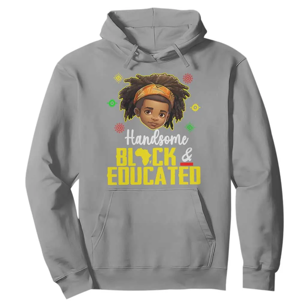 Black Pride Hoodie Handsome Black And Educated I Am The Strong African King Boy TS09