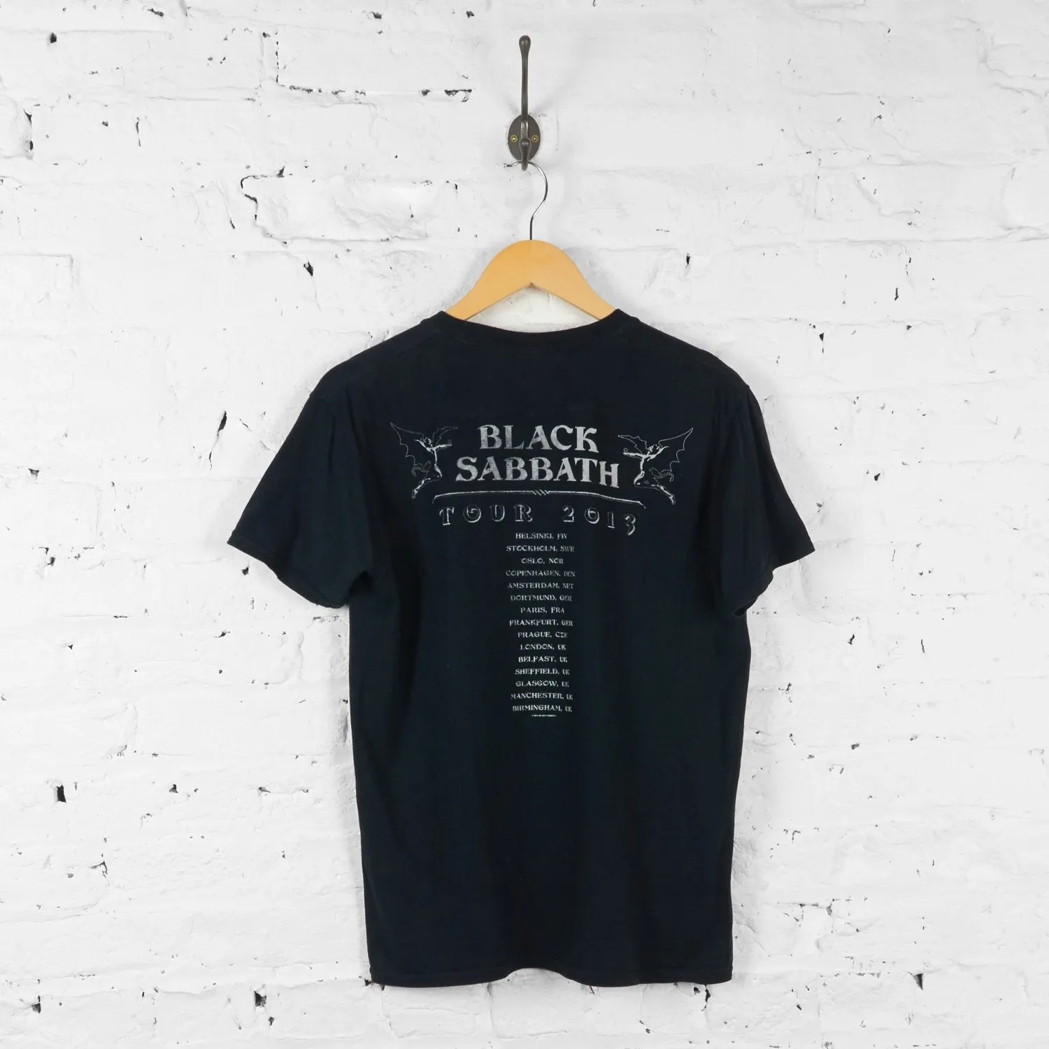 Black Sabbath 2013 Tour T Shirt - Black - M