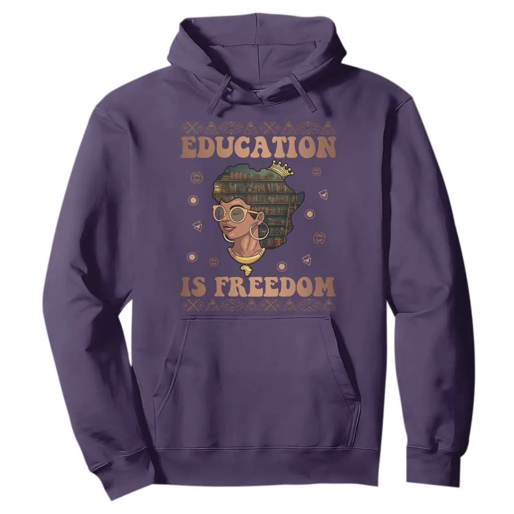 Black Teacher Hoodie Education Is Freedom Black History TS09