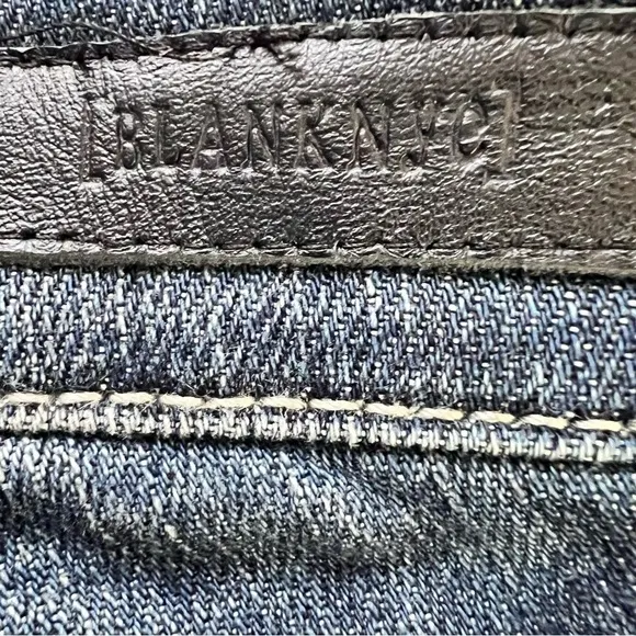 BlankNYC Hand Painted 'Crazy Legs' Splatter Design Slim Straight Leg Jeans 27