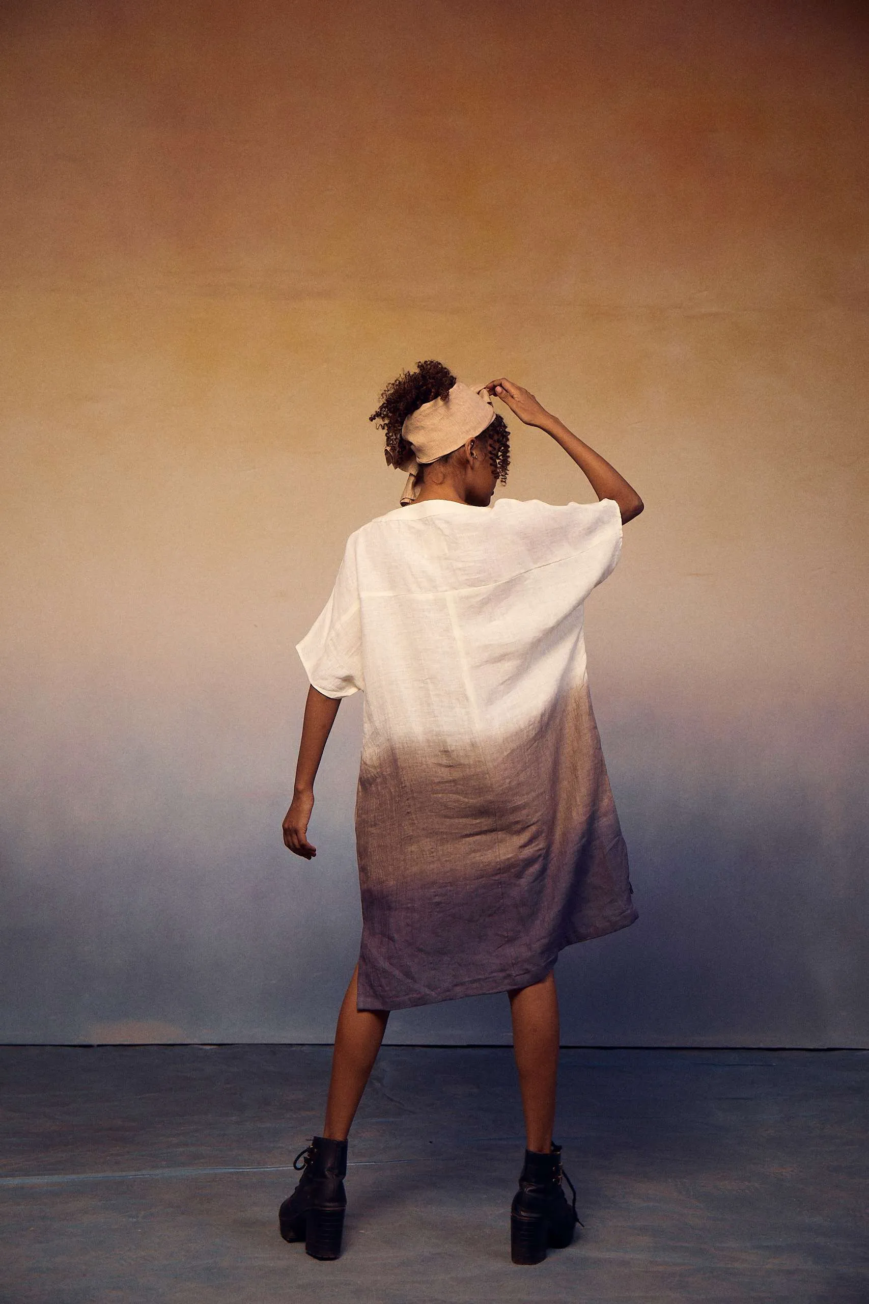 BLOCK DRESS OMBRE