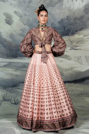 Blush Pink Skirt Set