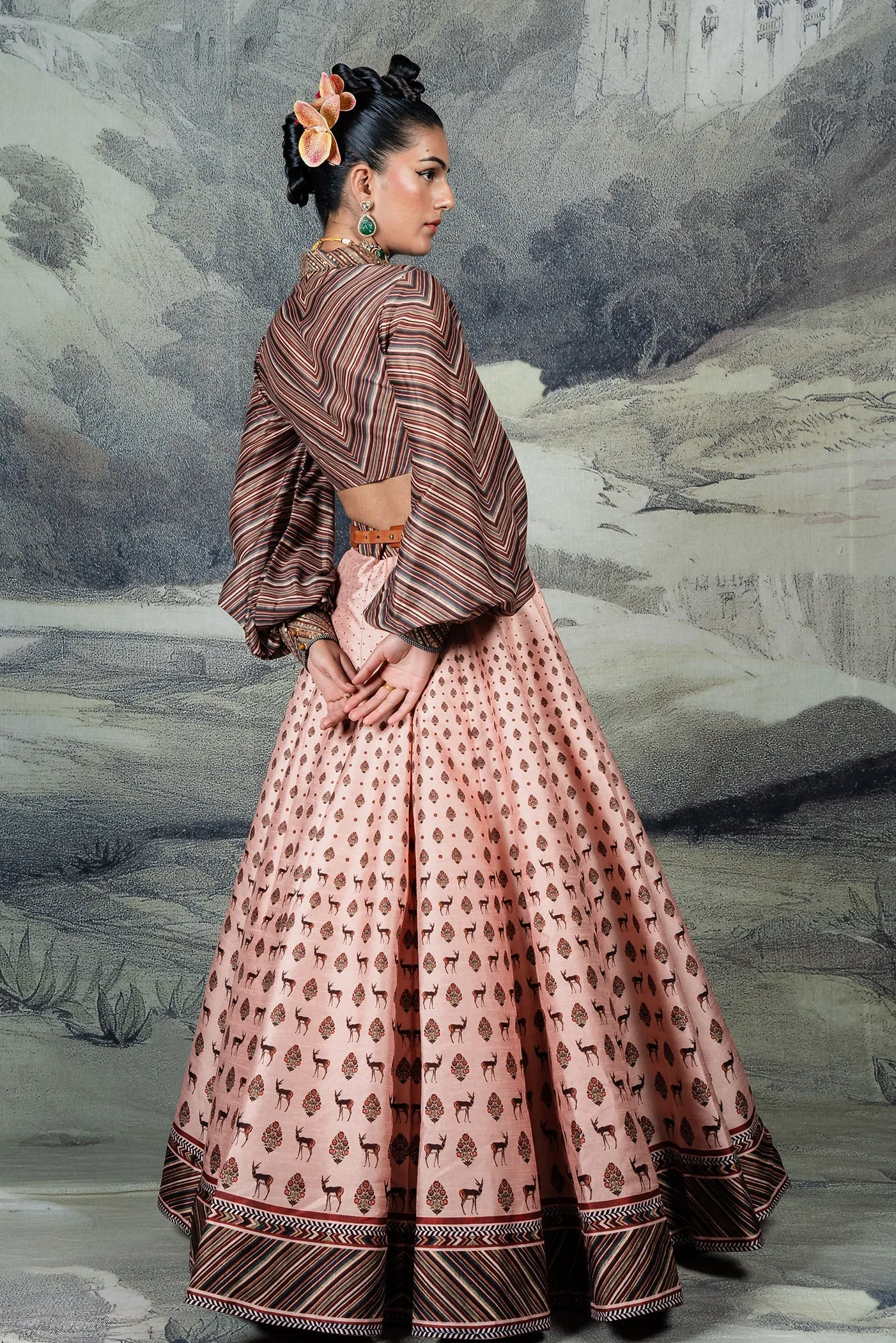 Blush Pink Skirt Set
