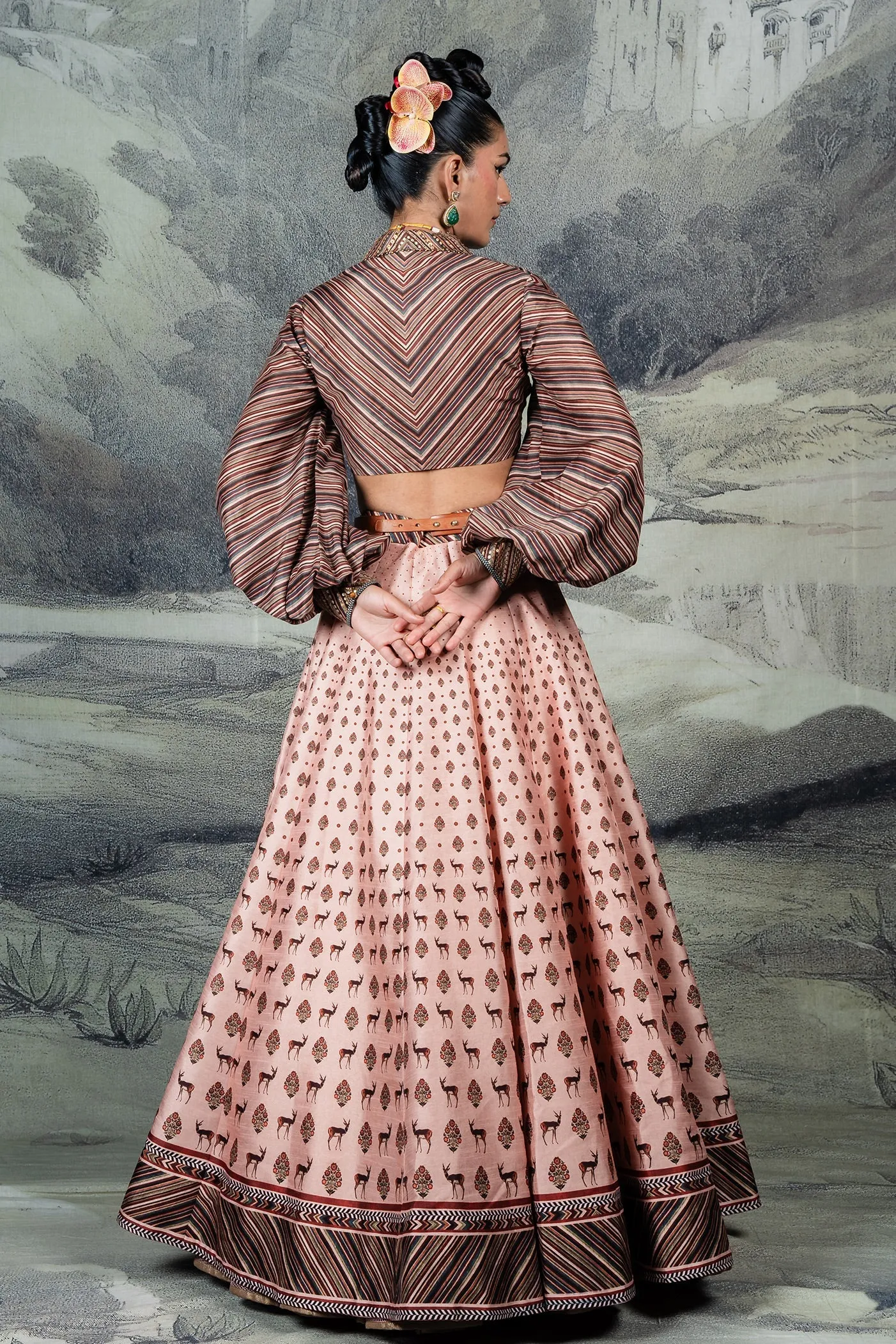 Blush Pink Skirt Set