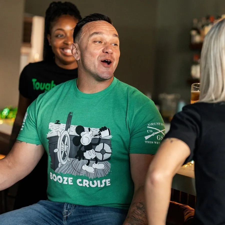 Booze Cruise T-Shirt - Kelly Green