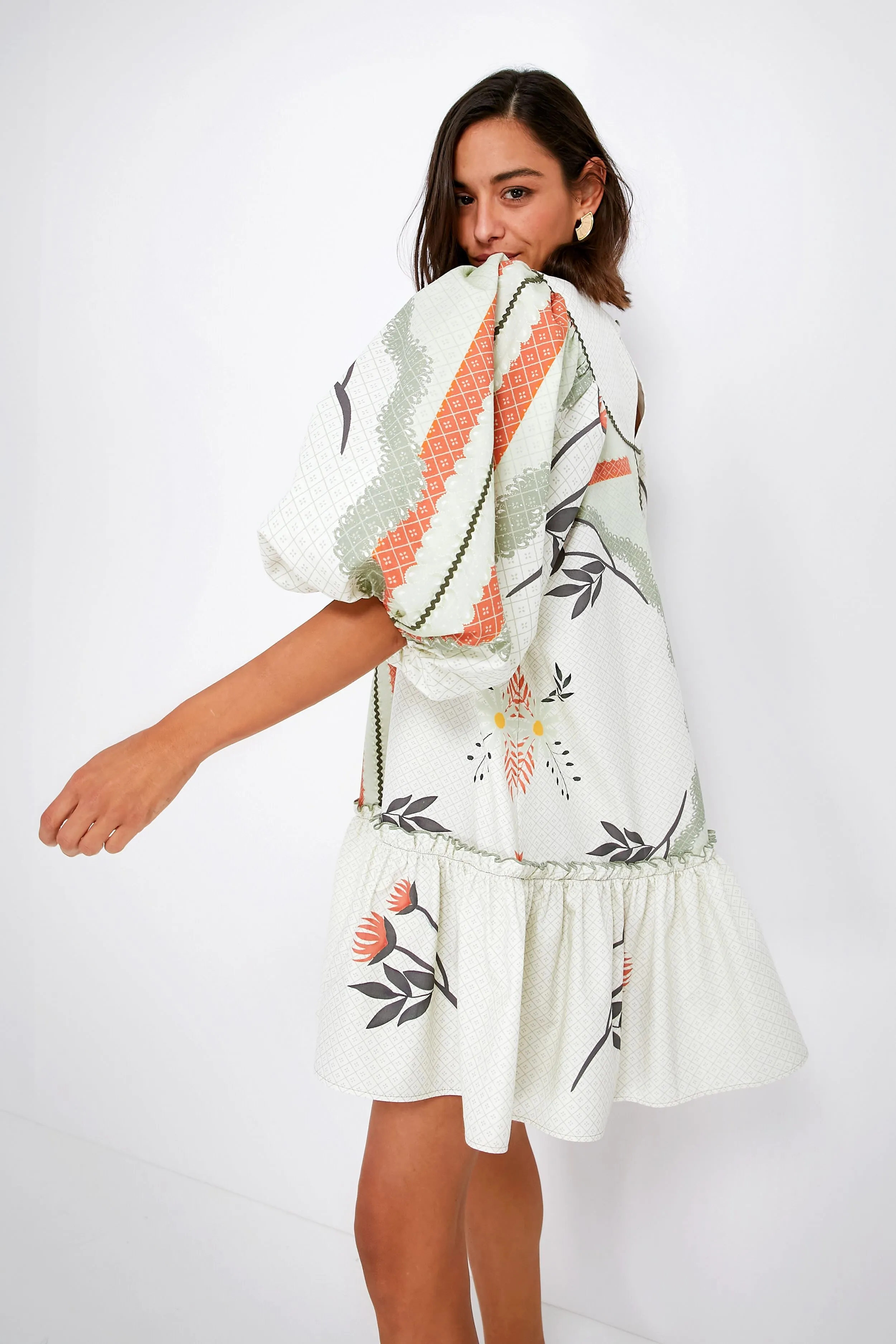 Botanical Placement Print Stella Dress