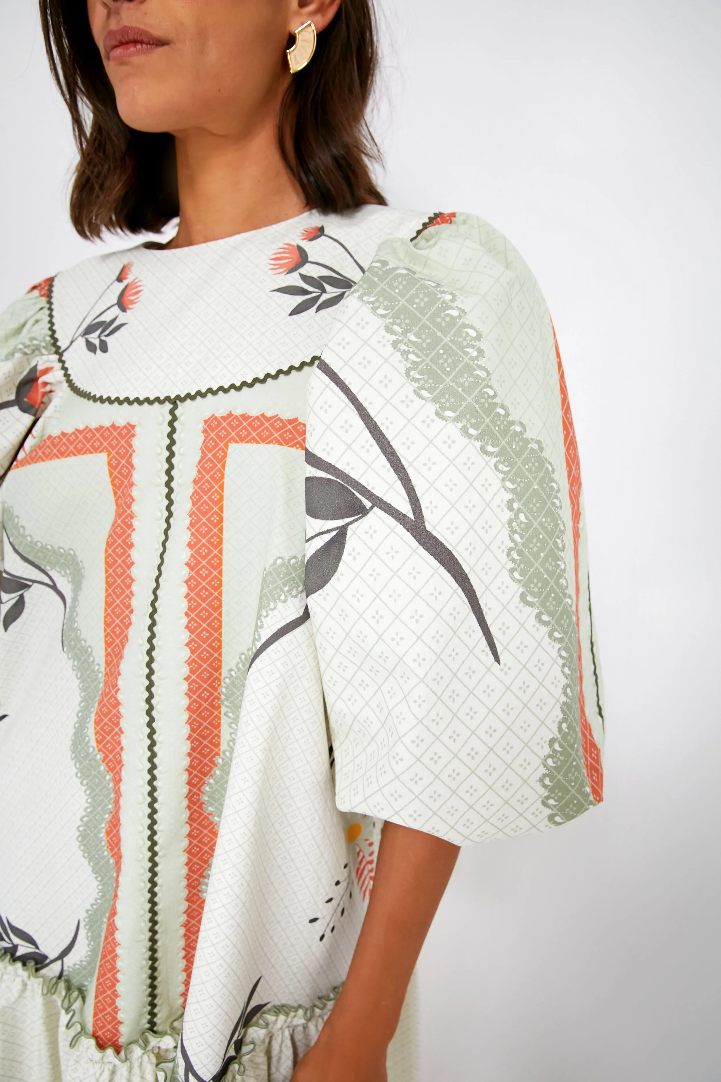 Botanical Placement Print Stella Dress
