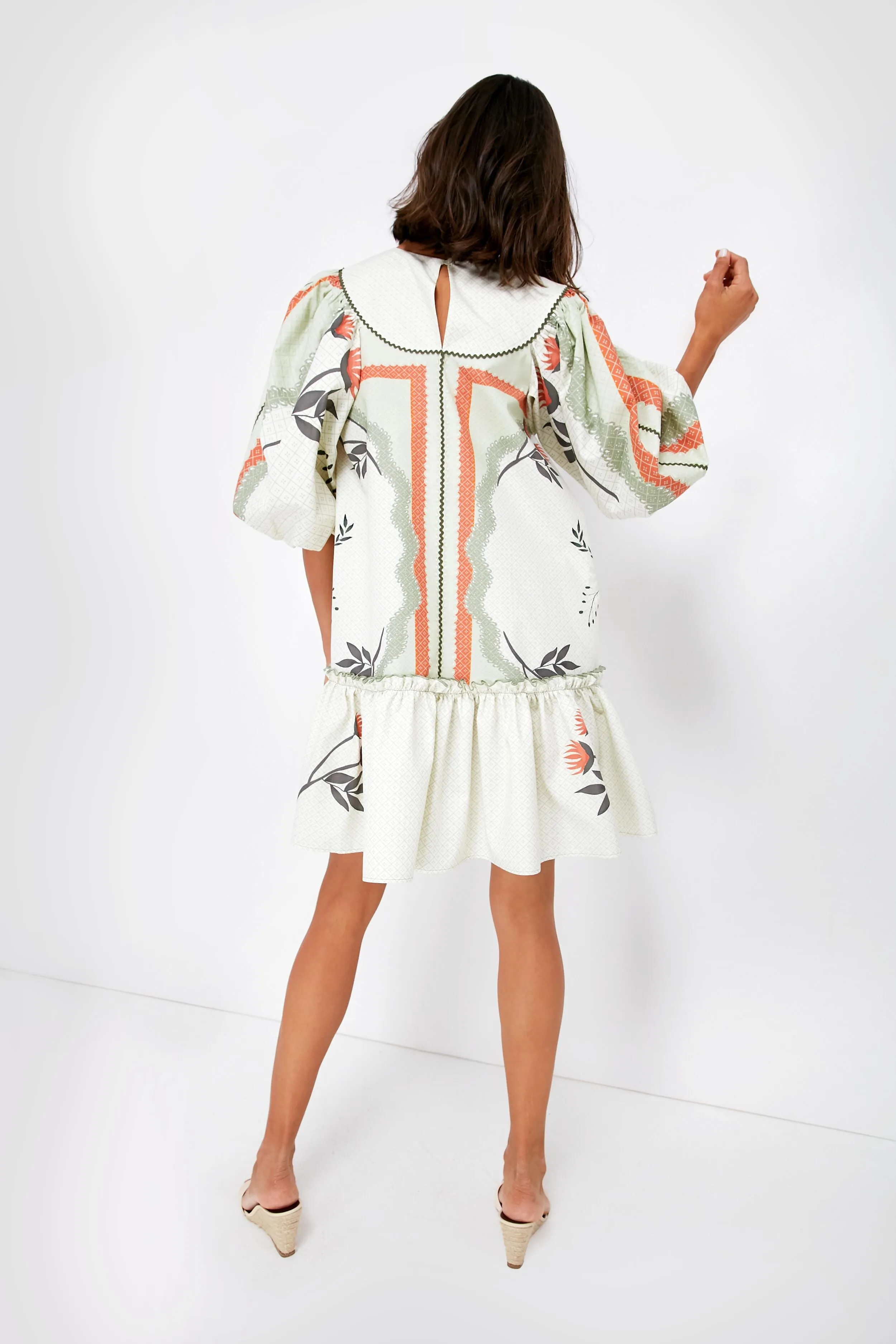 Botanical Placement Print Stella Dress