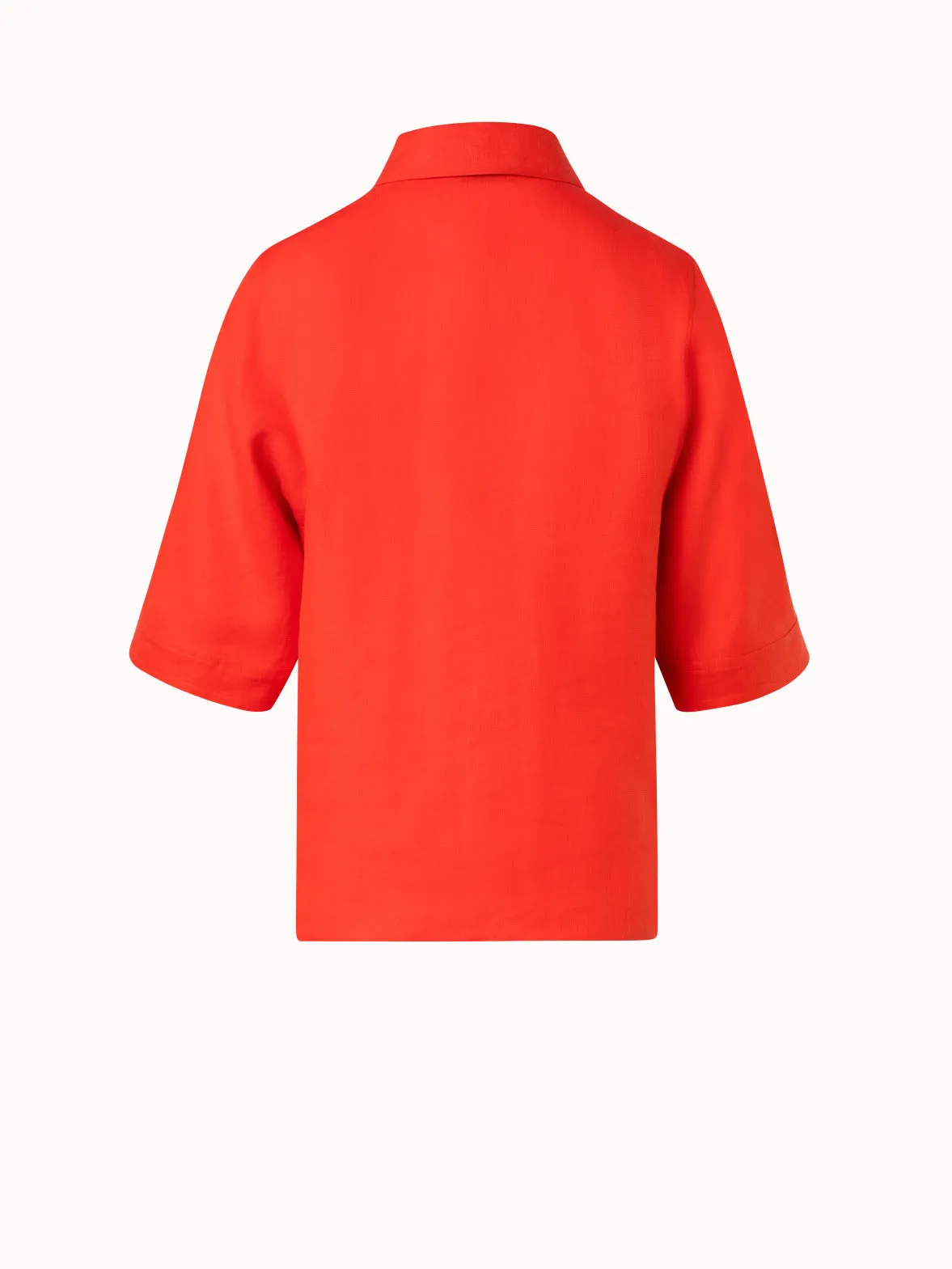 Boxy Shirt Blouse In Linen Voile