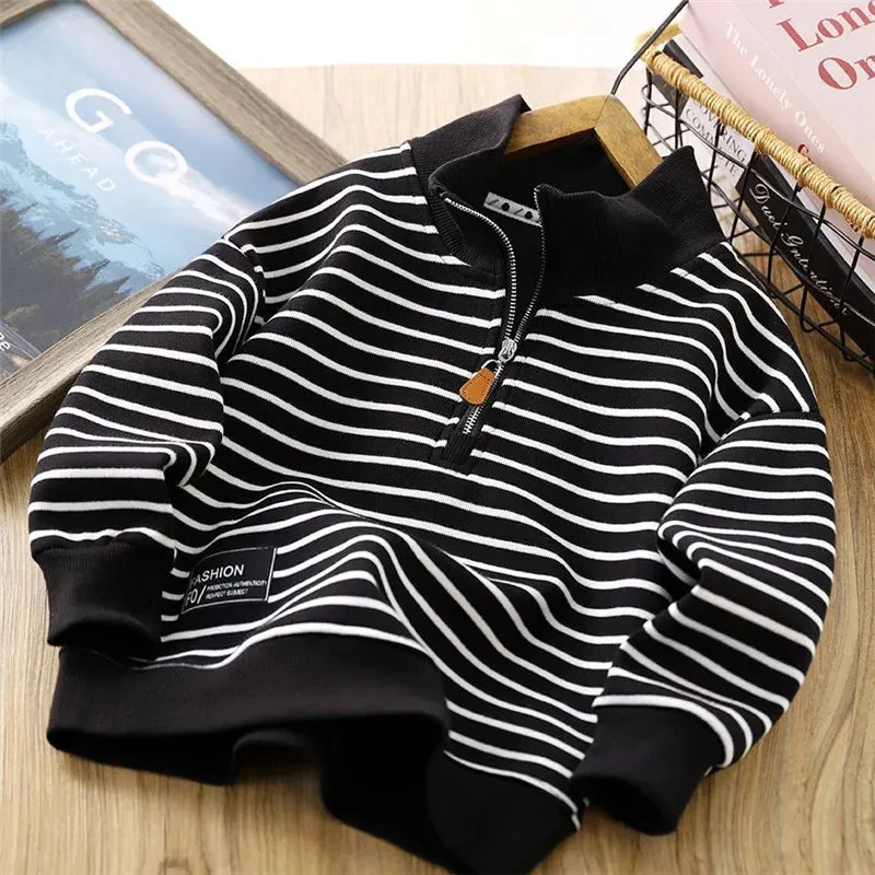 Boys Stripes Sweatshirt for Spring