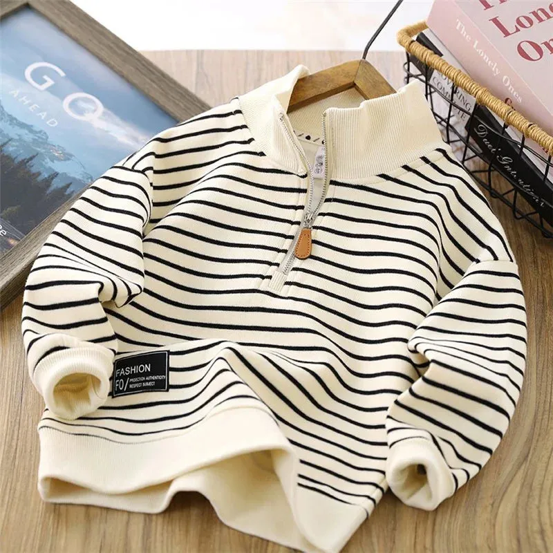 Boys Stripes Sweatshirt for Spring