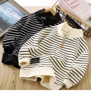Boys Stripes Sweatshirt for Spring