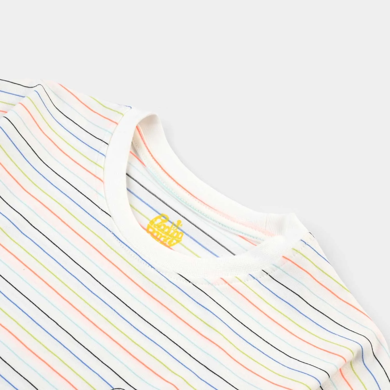 Boys Yarn Dyed T-Shirt H/S Fast Or Last-Multi