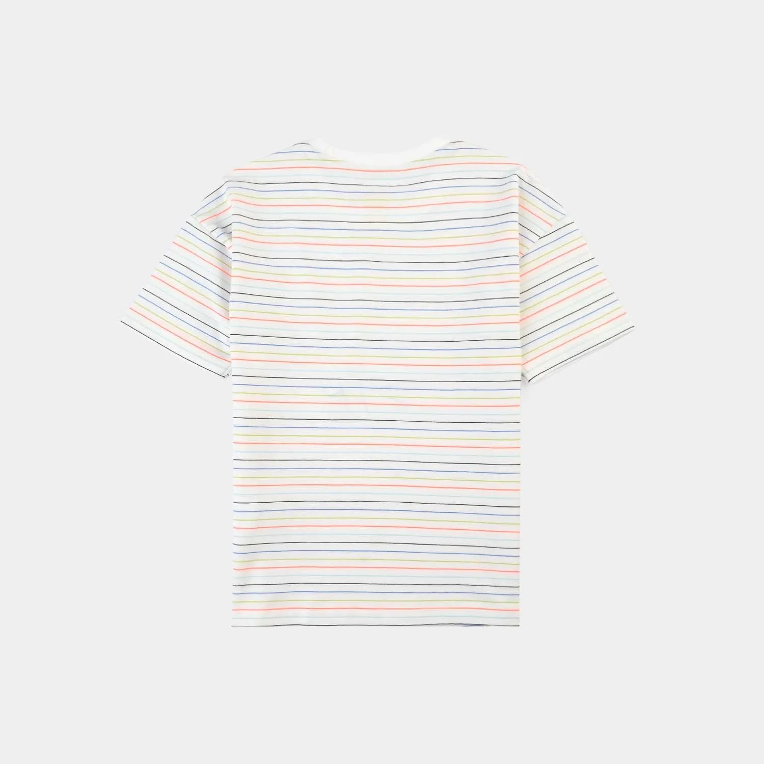 Boys Yarn Dyed T-Shirt H/S Fast Or Last-Multi
