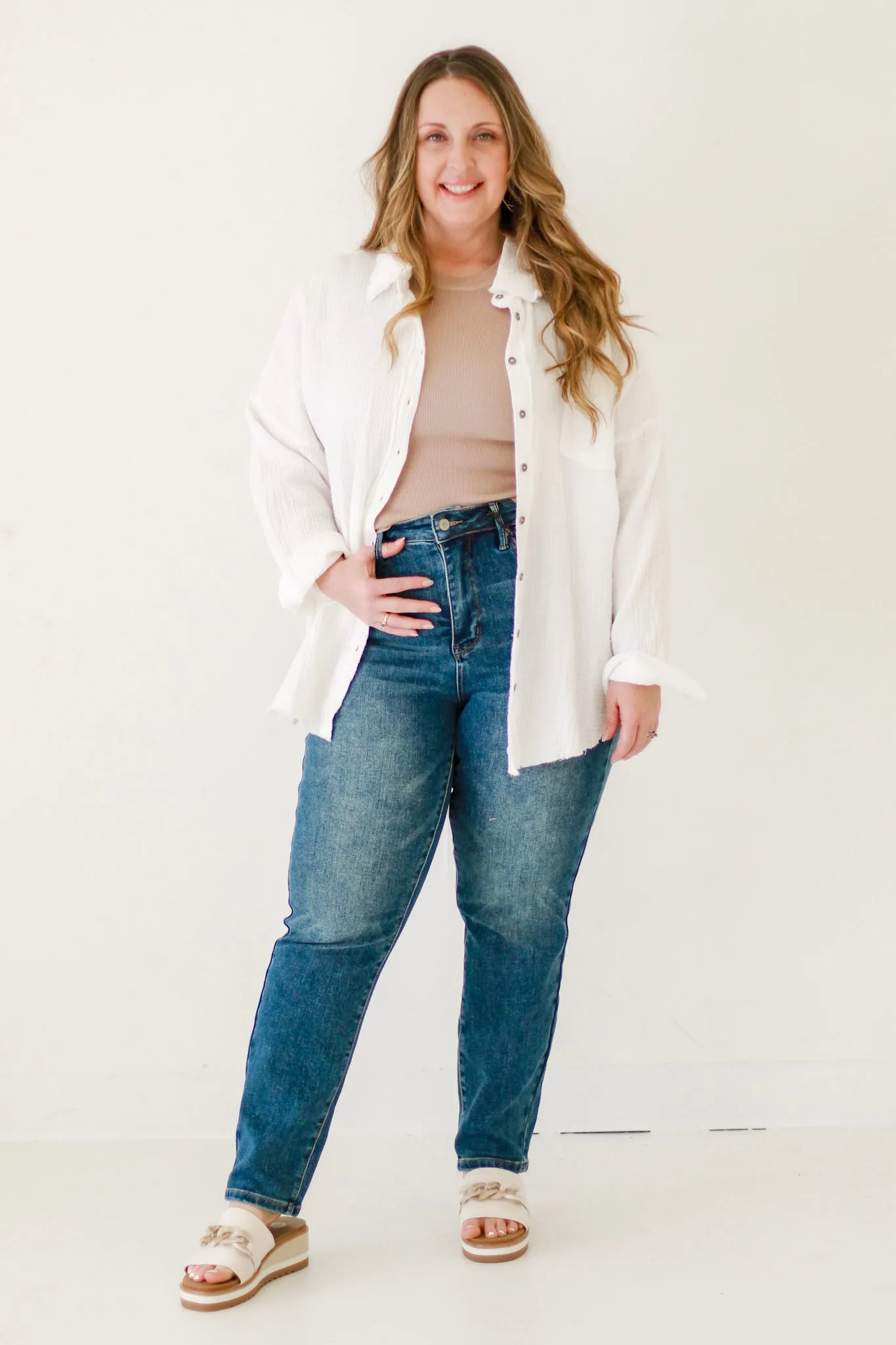 Break It Down Judy Blue Slim Fit Jeans in Dark Wash