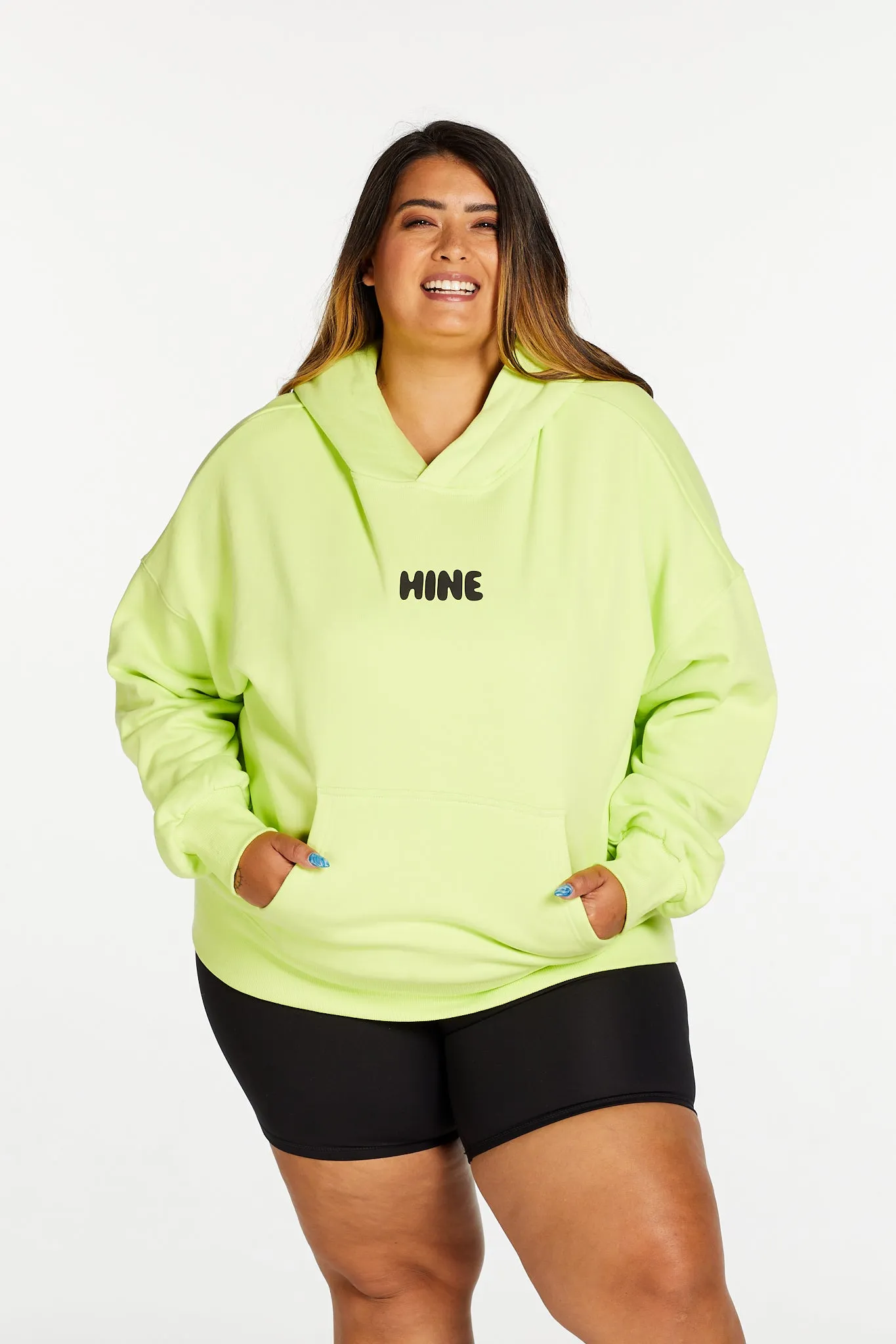 BRIGHTS OVERSIZED HOODIE LIME