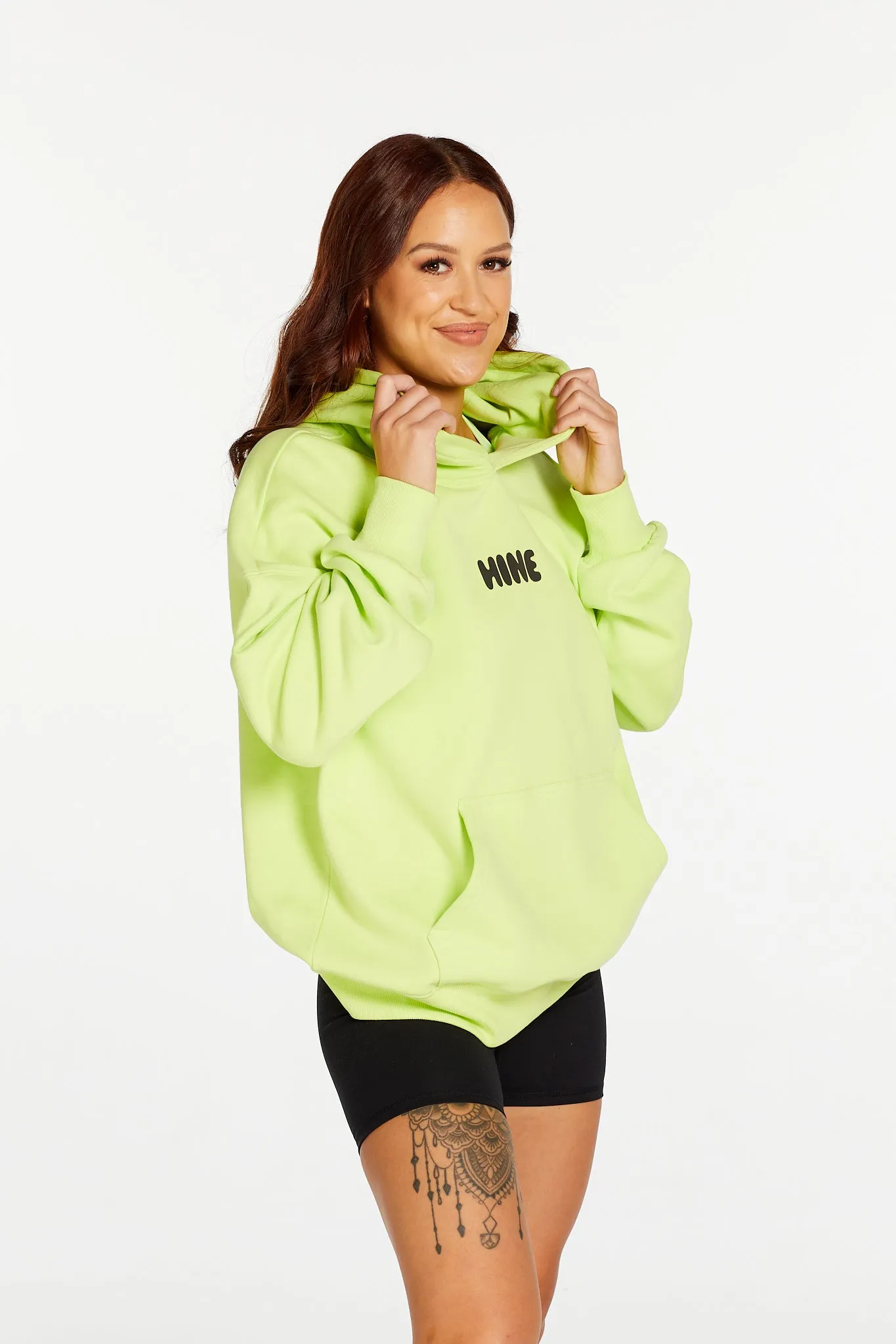 BRIGHTS OVERSIZED HOODIE LIME