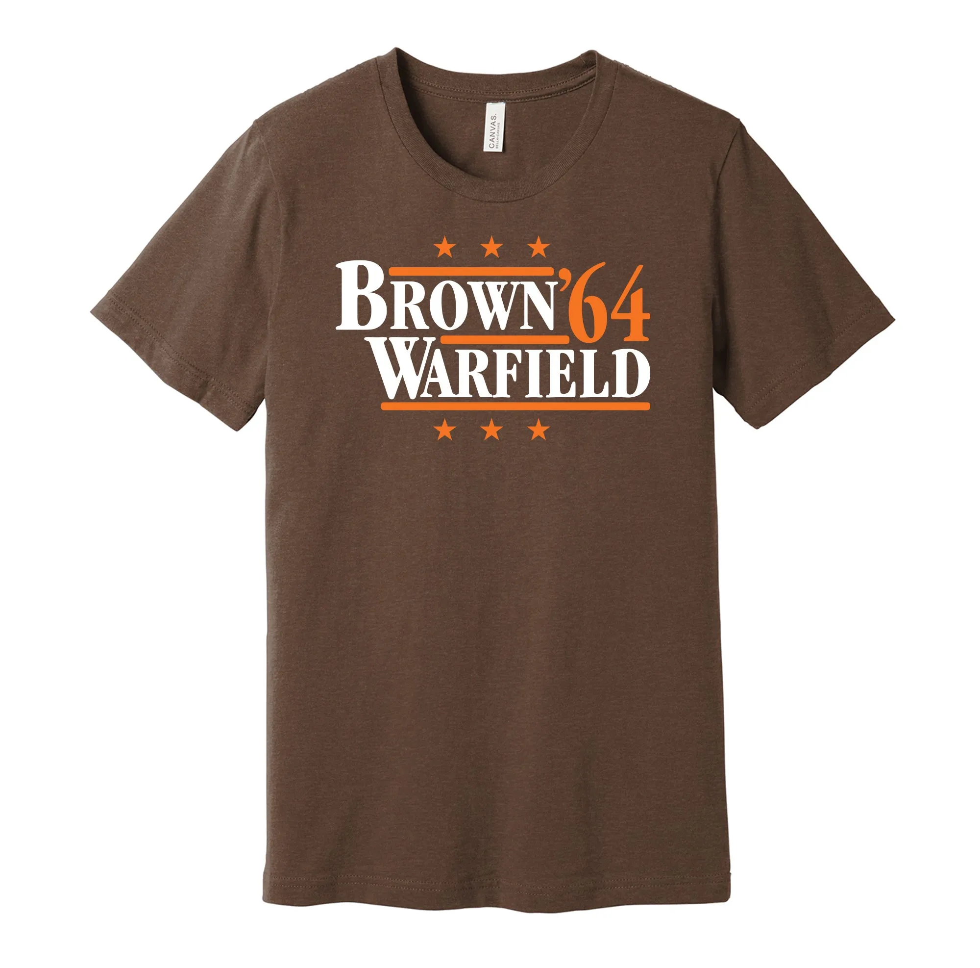 Brown & Warfield '64 - Cleveland Legends Political Campaign Parody T-Shirt - Hyper Than Hype Shirts