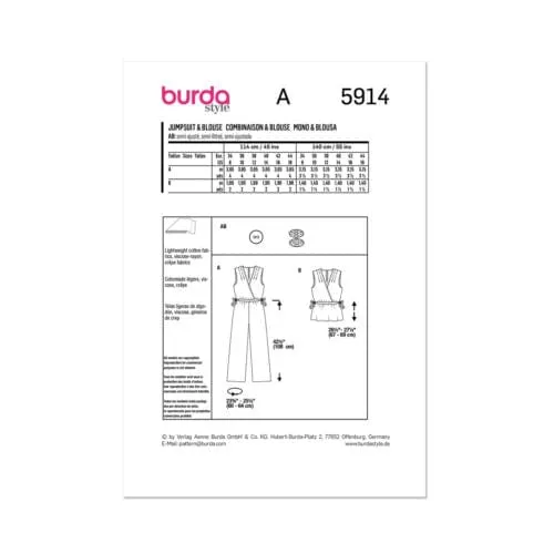 Burda Pattern 5914