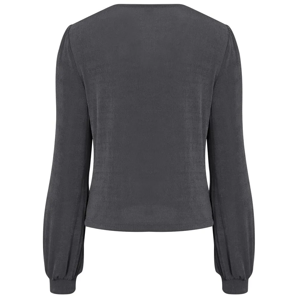 Button Down Long Sleeve V-Neck Soft Knit Cardigan
