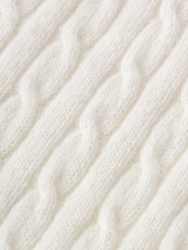 Cable Knit Cashmere Cardigan