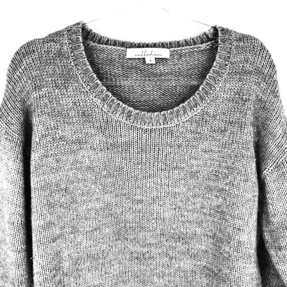 Callahan Boxy Wool Sweater Grey size Small