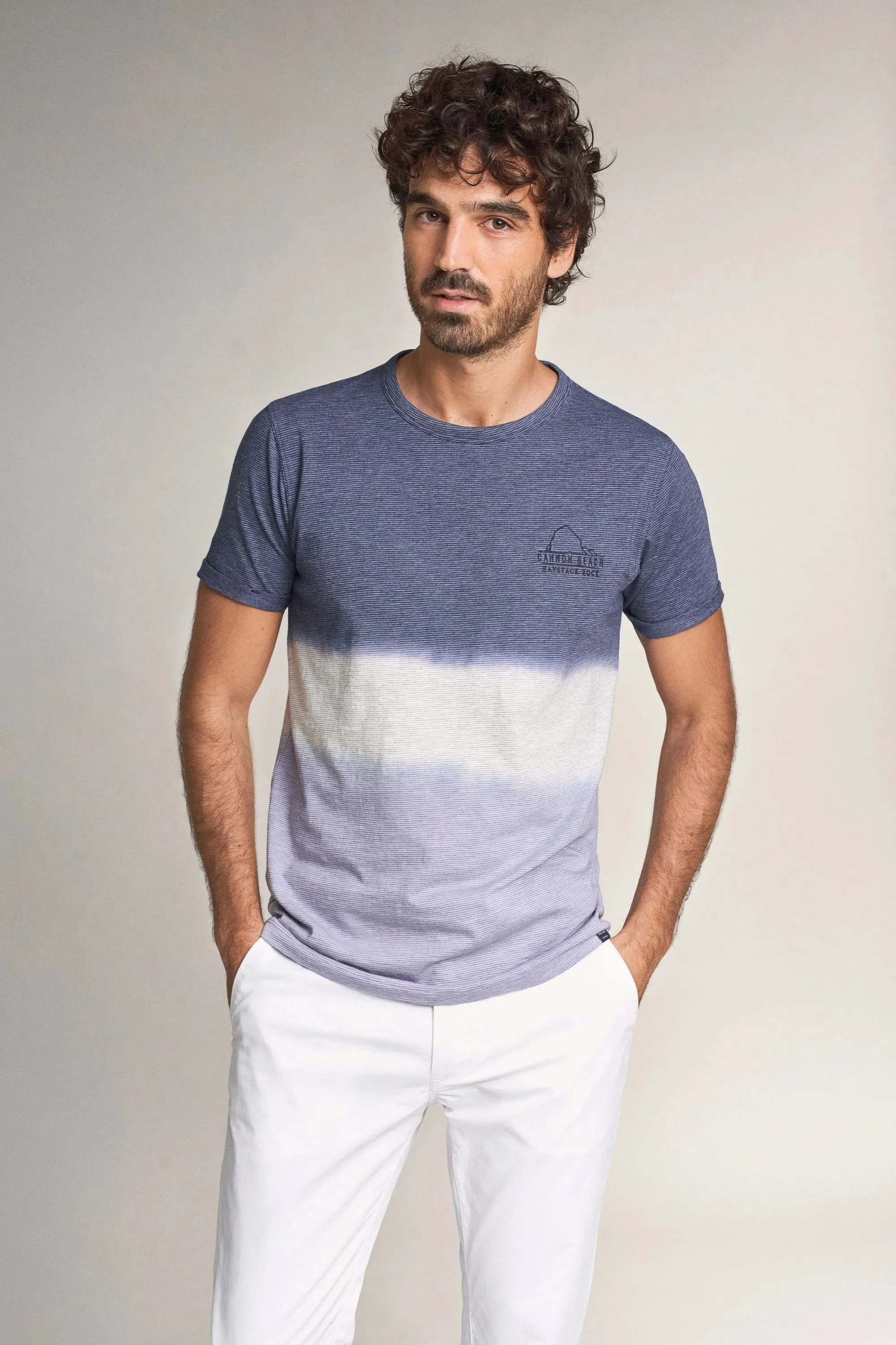 Camiseta De Algodón Degradé