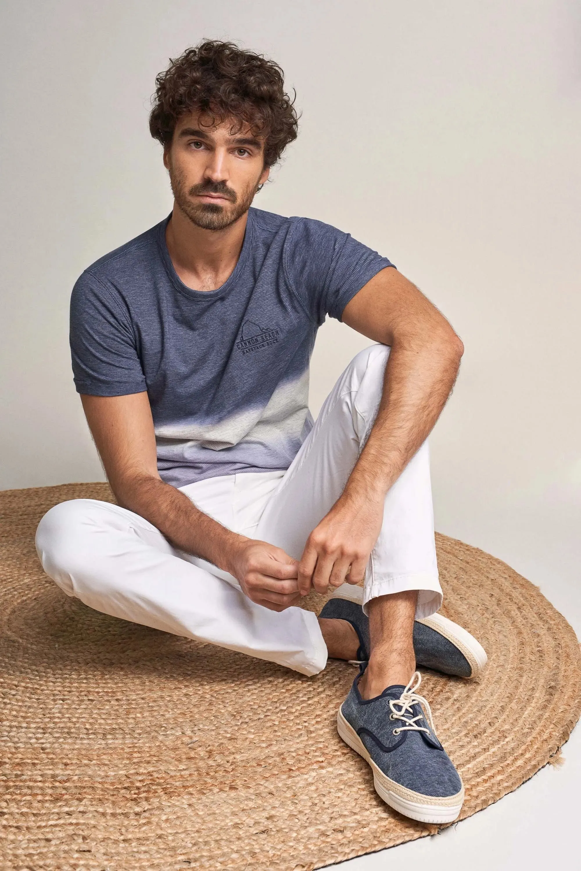 Camiseta De Algodón Degradé