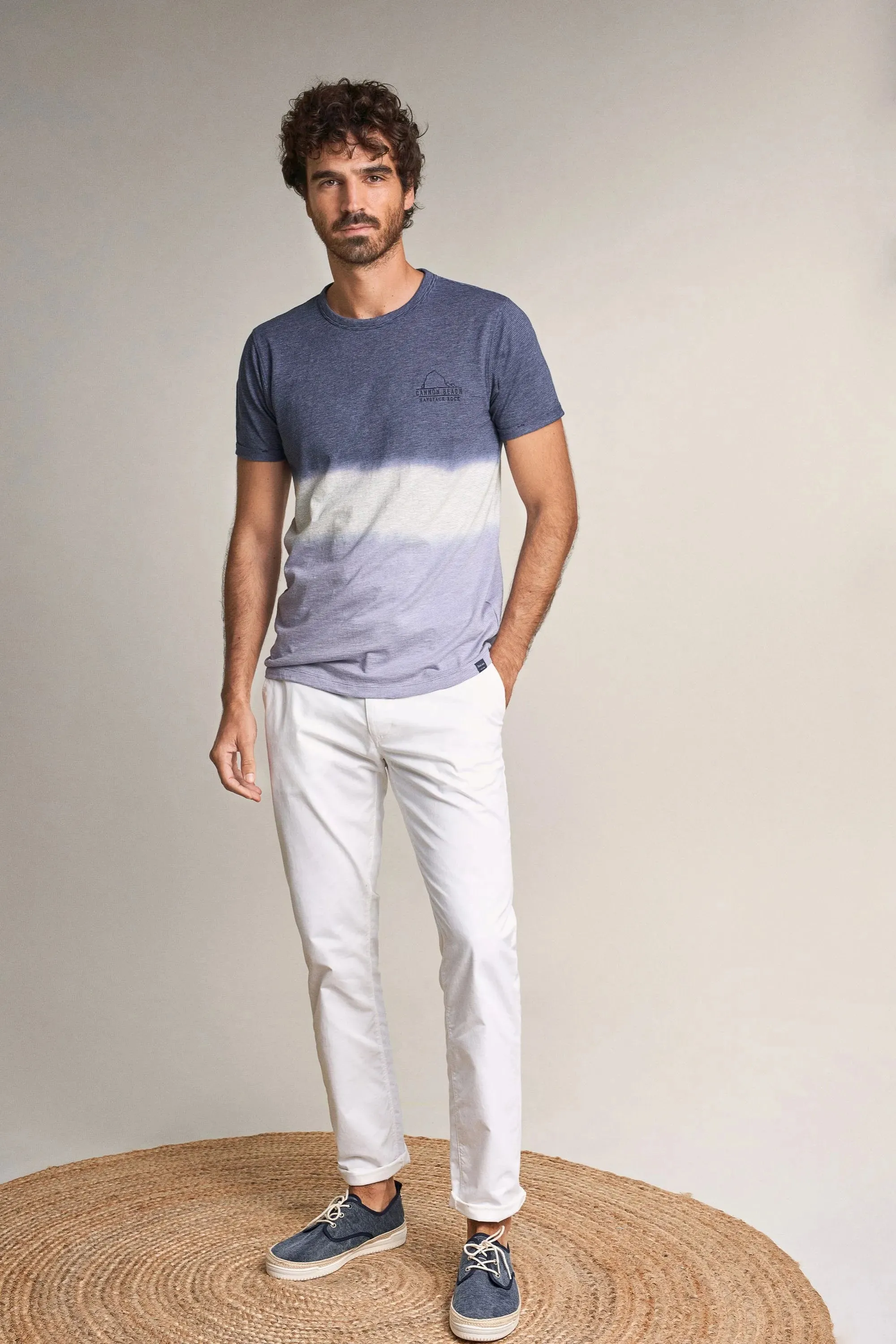 Camiseta De Algodón Degradé