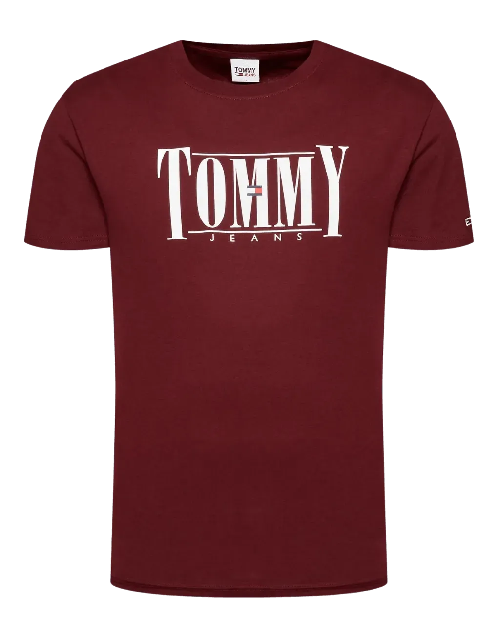 Camiseta de algodón orgánico con logo serif
