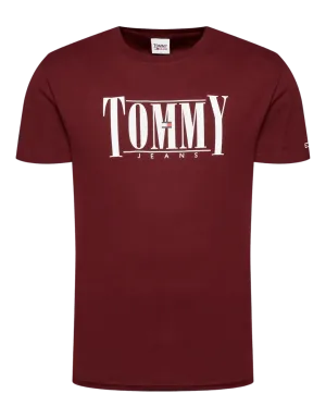 Camiseta de algodón orgánico con logo serif